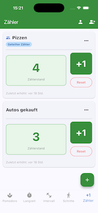 Zähler & Shared Counters Screenshot